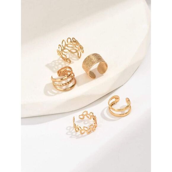 Ear Cuff Set Metal Fake Ear Cartilage Earrings Ear Cartilage Clip - Picture 3 of 7